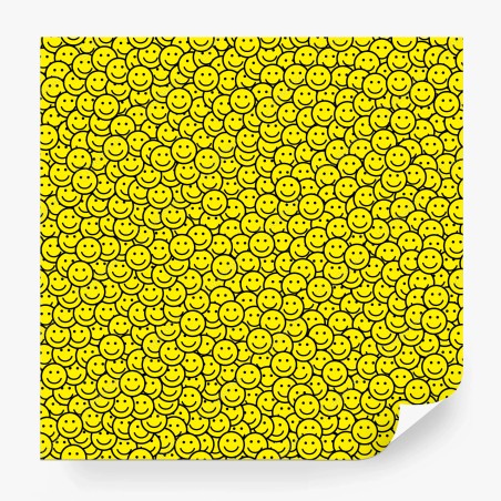 Fototapete fröhliches smiley muster – Pixers®