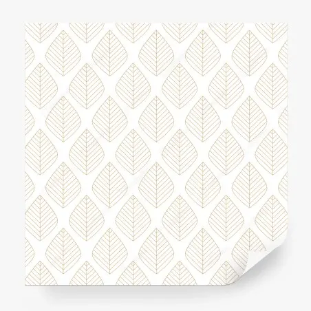 Fototapete elegantes goldenes geometrisches blattmuster – Pixers®
