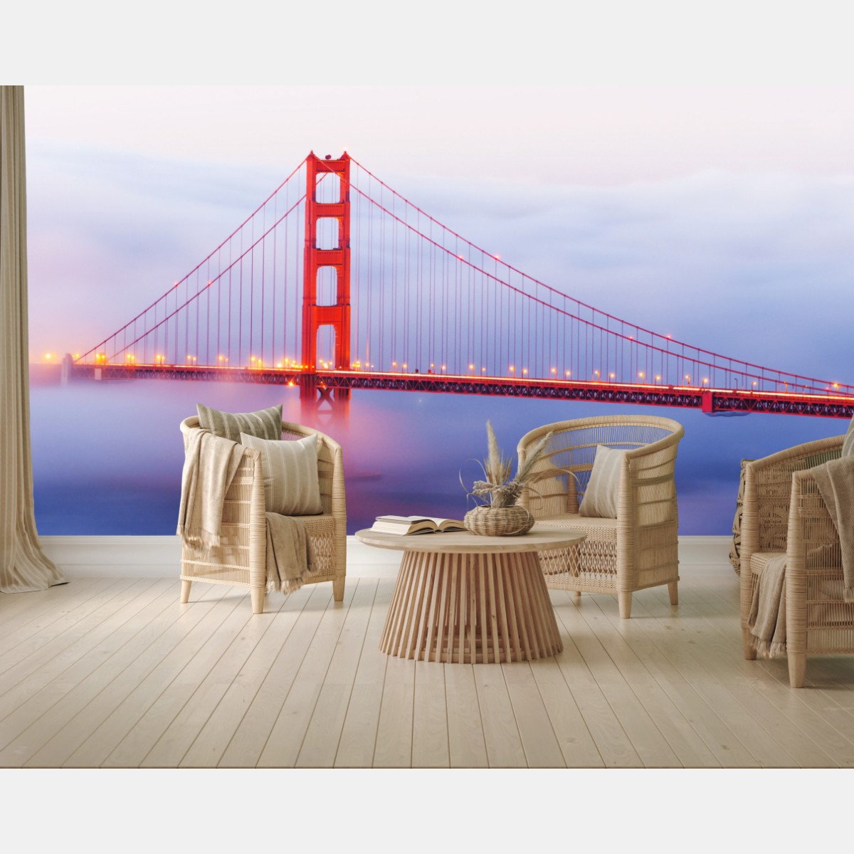 Fototapete Golden Gate brücke im nebel – Pixers®