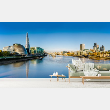 Fototapete London panoramablick über dem fluss – Pixers®