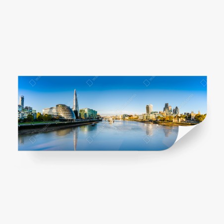 Fototapete London panoramablick über dem fluss – Pixers®