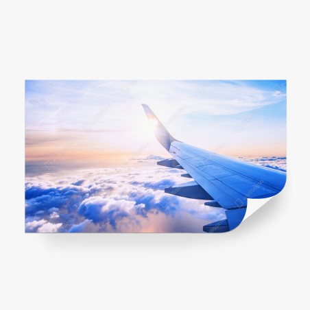 Fototapete über den wolken luftaufnahme – Pixers®