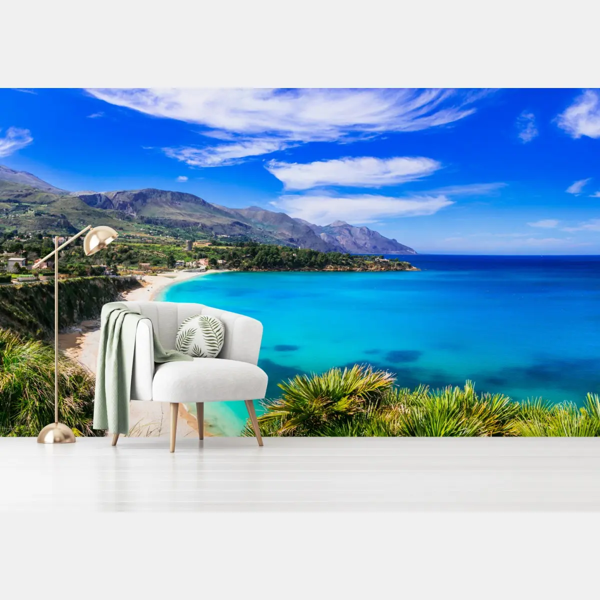 Fototapete türkisstrand küstenlandschaft – Pixers®