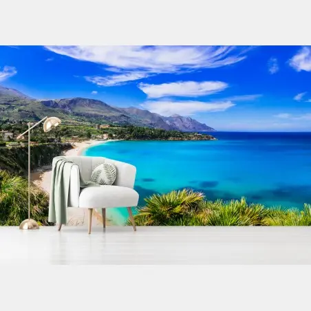 Fototapete türkisstrand küstenlandschaft – Pixers®