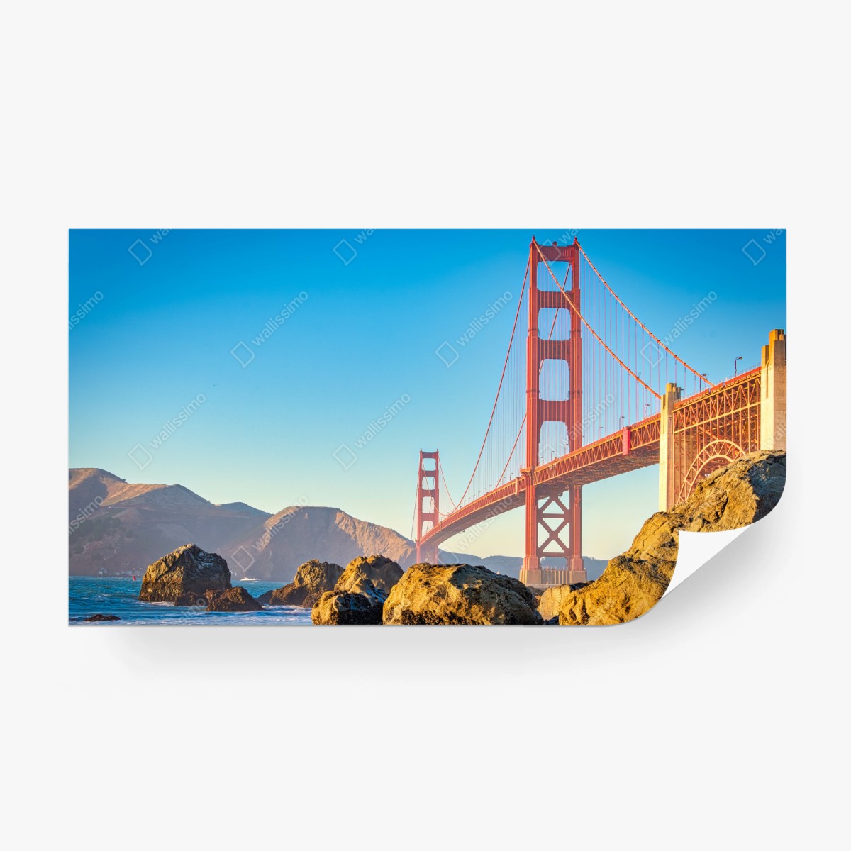 Fototapete Golden Gate Bridge über der bucht von San Francisco – Pixers®