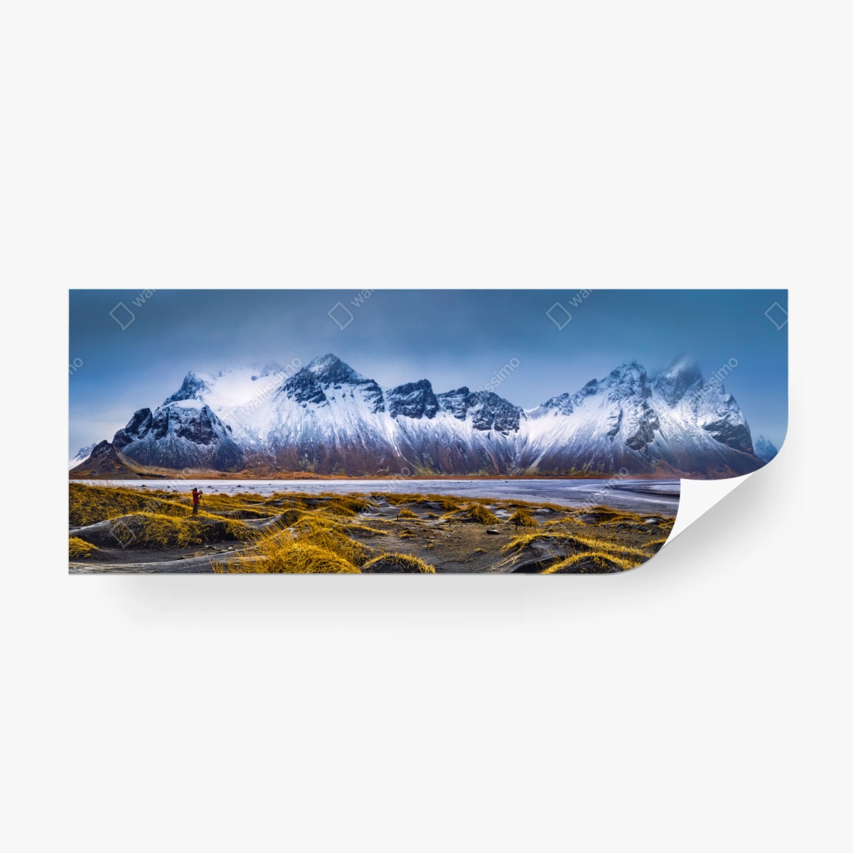 Fototapete panorama Vestrahorn bei Stokksnes – Pixers®