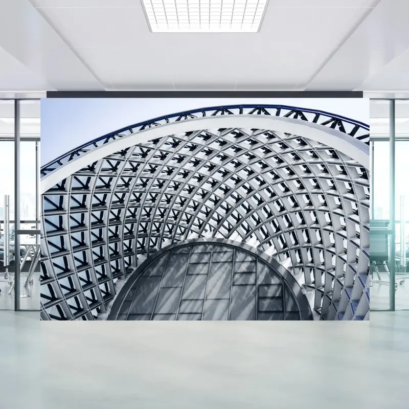 Fototapete geometrischer bogen moderner architektur