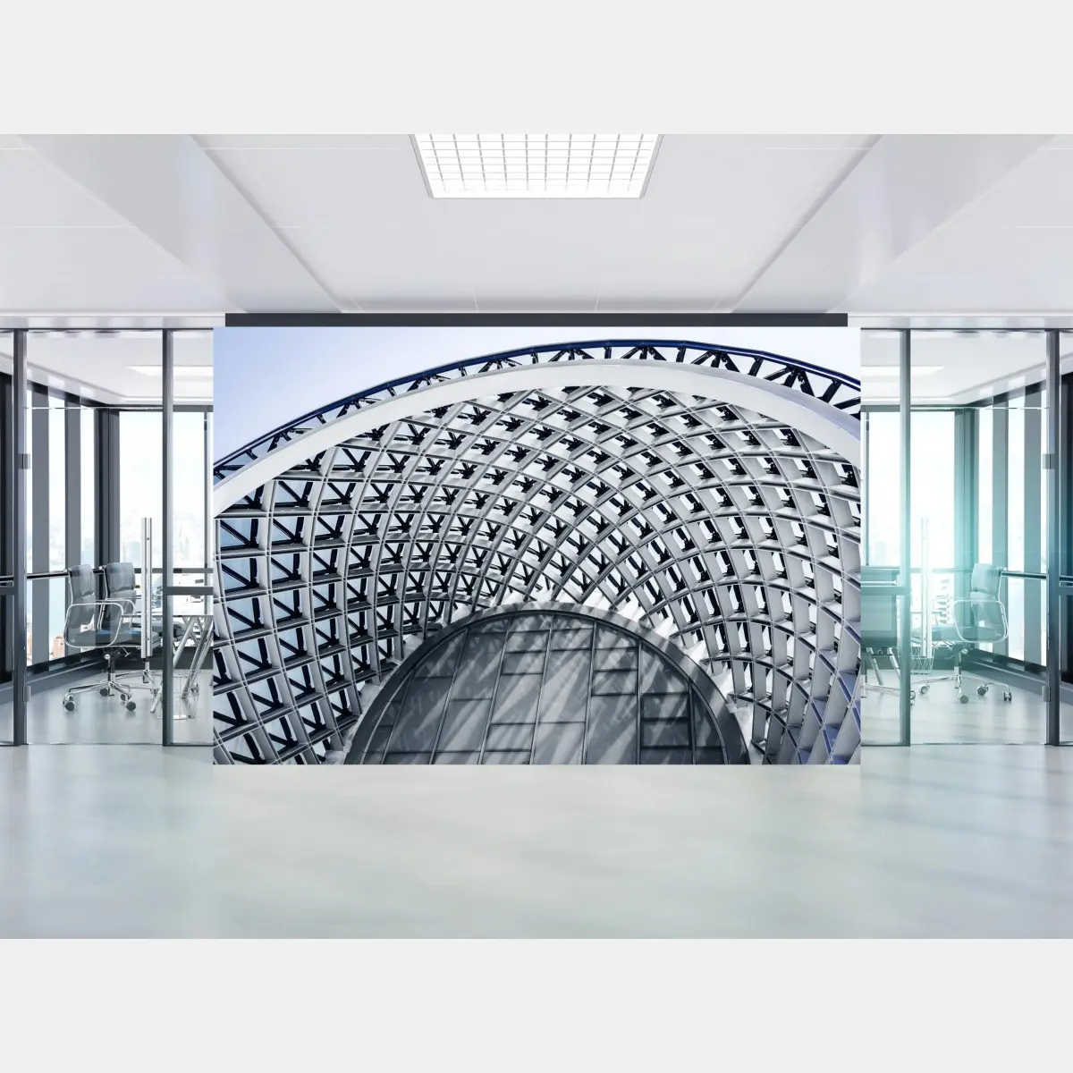 Fototapete geometrischer bogen moderner architektur – Pixers®