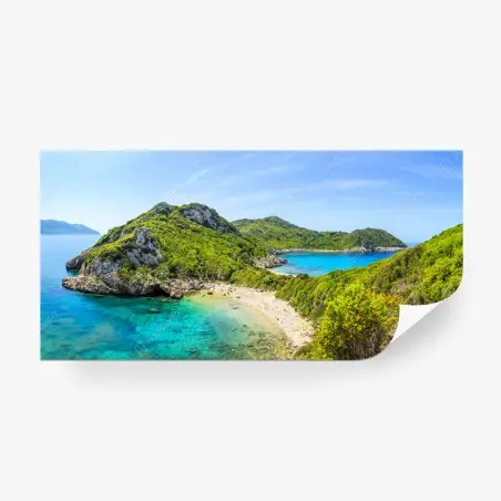Fototapete türkisbucht auf einer insel – Pixers®