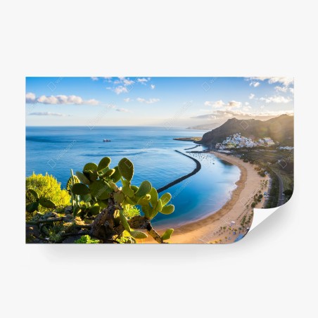 Fototapete sonniger strand Las Teresitas panorama – Pixers®