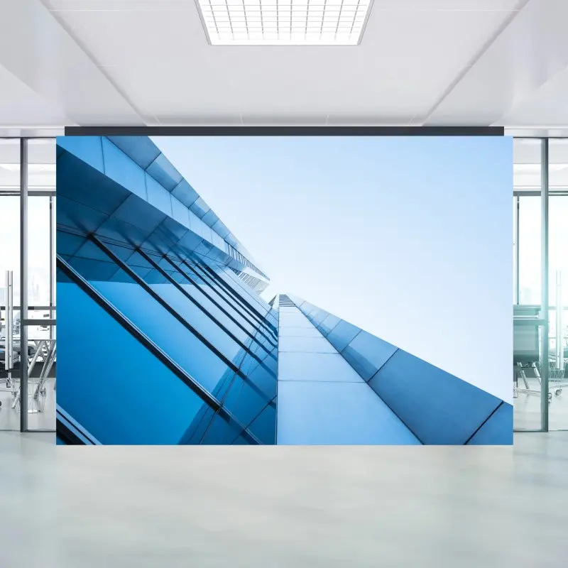 Fototapete moderne blaue glasfassade