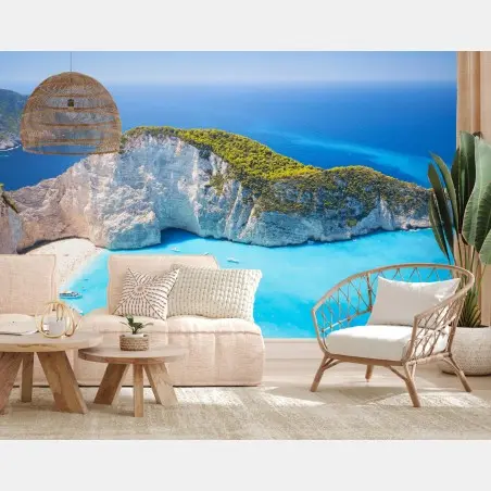 Fototapete Navagio-Bucht türkisblauer strand, Zakynthos – Pixers®