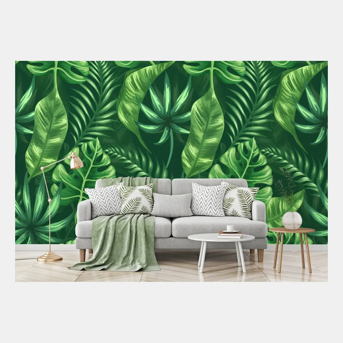 Fototapete tropisches monstera blattmuster – Pixers®