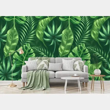 Fototapete tropisches monstera blattmuster – Pixers®
