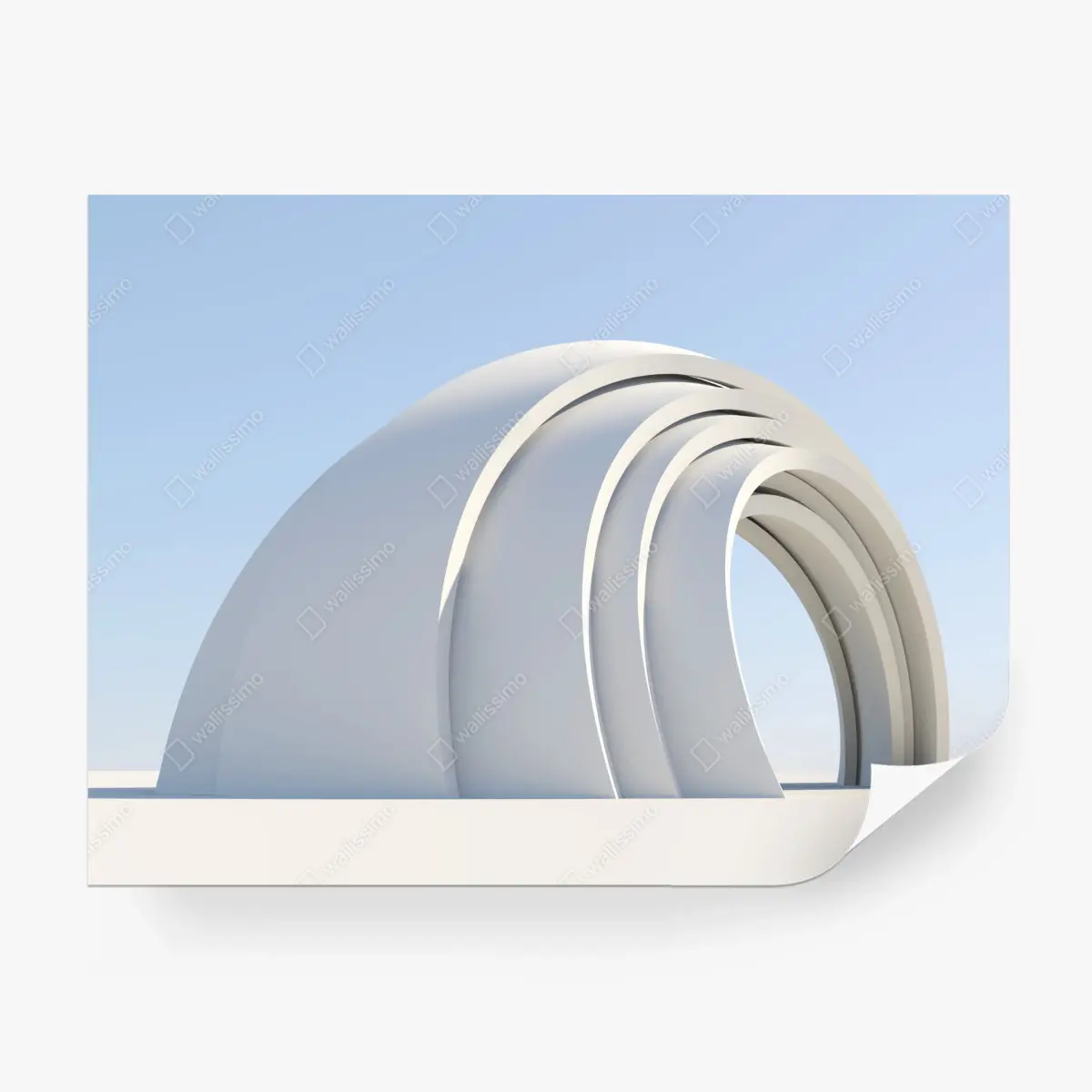 Fototapete minimalistische bogenskulptur – Pixers®