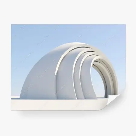 Fototapete minimalistische bogenskulptur – Pixers®