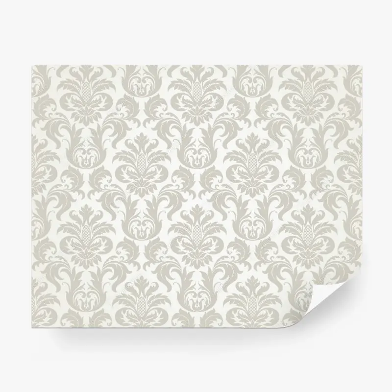 Fototapete elegantes beiges damastmuster