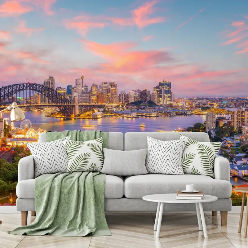 Fototapete sonnenuntergang über Sydney