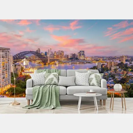 Fototapete sonnenuntergang über Sydney – Pixers®