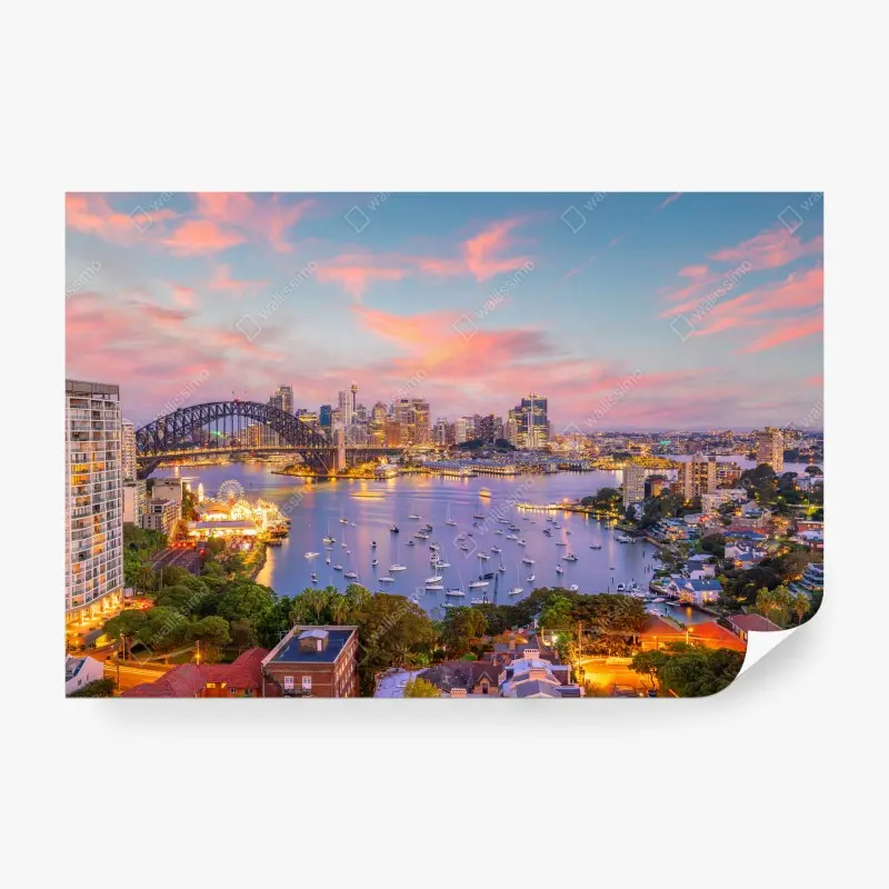 Fototapete sonnenuntergang über Sydney