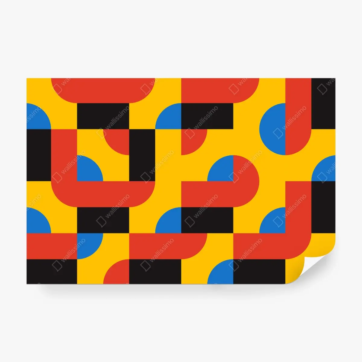 Fototapete kräftiges geometrisches muster für die wand – Pixers®