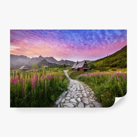 Fototapete sonnenaufgang über Hala Gasienicowa – Pixers®