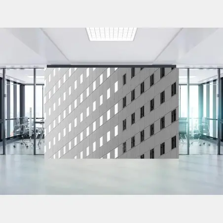 Fototapete minimalistische fassadenstruktur mit geometrischem muster – Pixers®