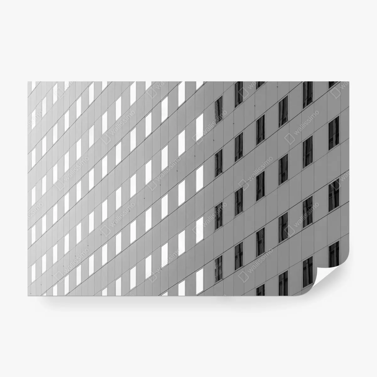 Fototapete minimalistische fassadenstruktur mit geometrischem muster – Pixers®