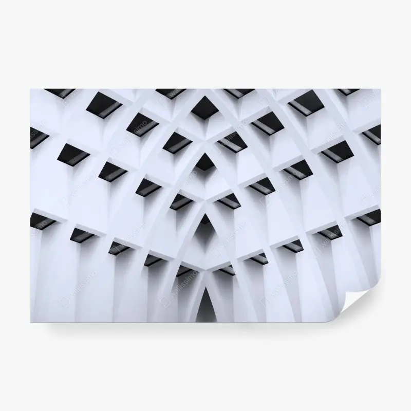 Fototapete geometrisches gewölbtes deckenmuster