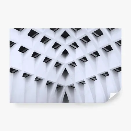 Fototapete geometrisches gewölbtes deckenmuster – Pixers®