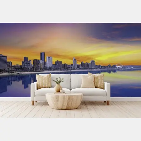Fototapete Durban dämmerung skyline am strand – Pixers®