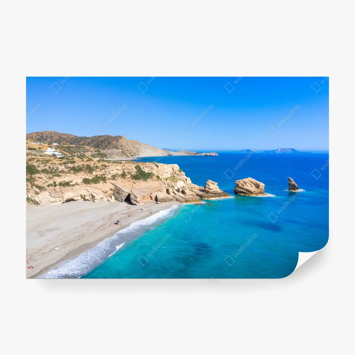 Fototapete türkisfarbene küstenoase – Pixers®