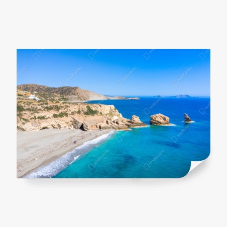 Fototapete türkisfarbene küstenoase – Pixers®