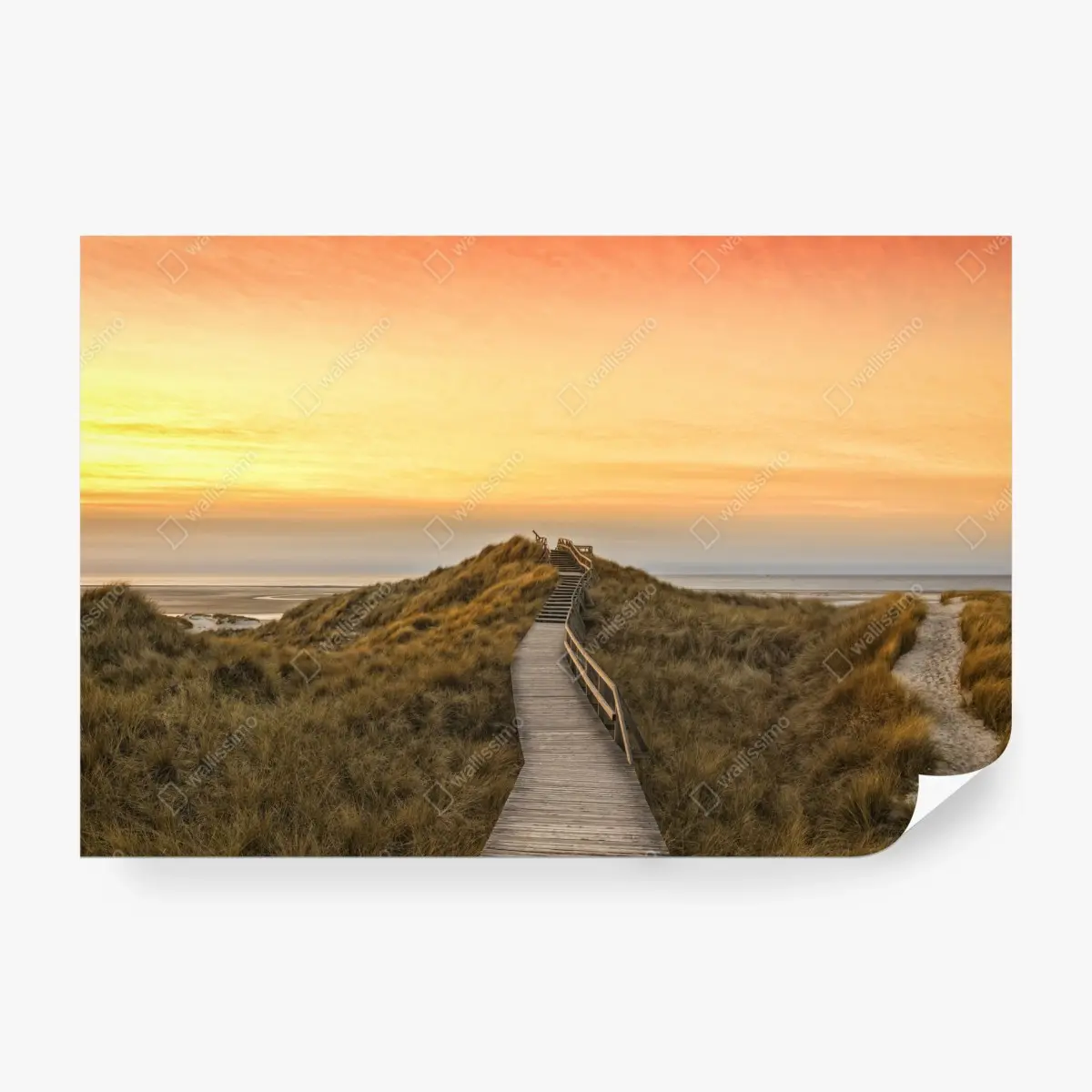 Fototapete sonnenuntergang am strand von Amrum – Pixers®