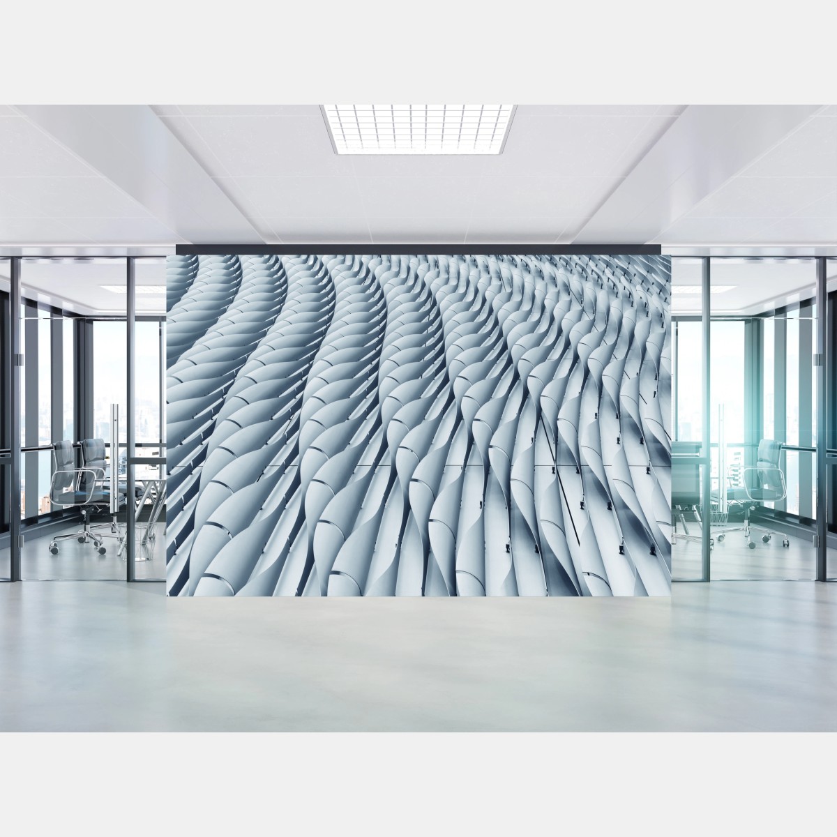 Fototapete abstraktes architektonisches fasadenmuster – Pixers®