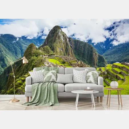 Fototapete Machu Picchu antike bergterrassen – Pixers®