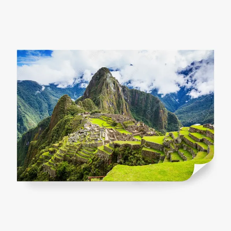 Fototapete Machu Picchu antike bergterrassen