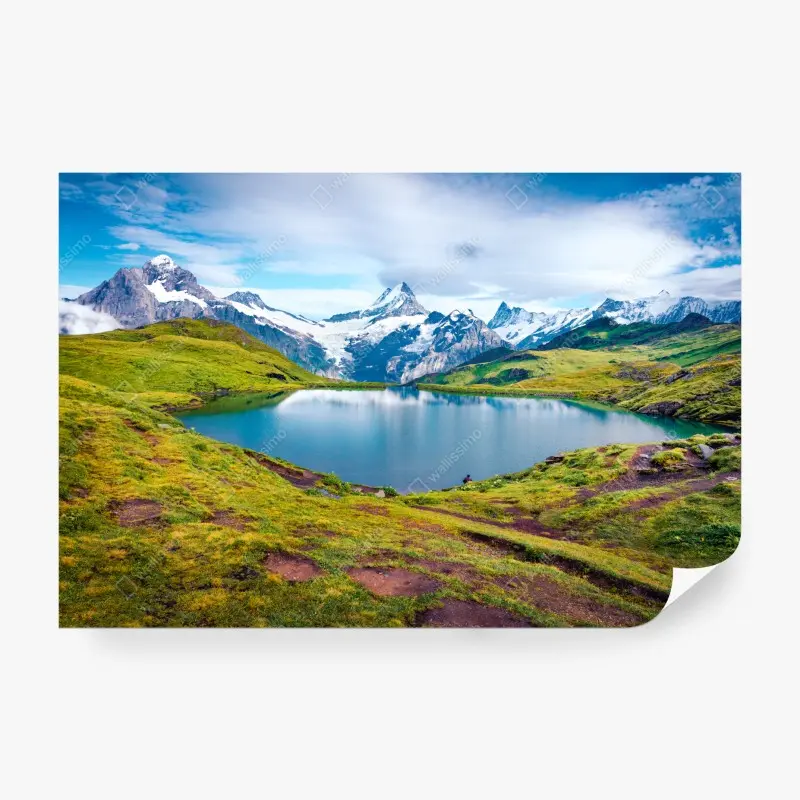 Fototapete ruhiger morgen am Bachalpsee, Schweiz