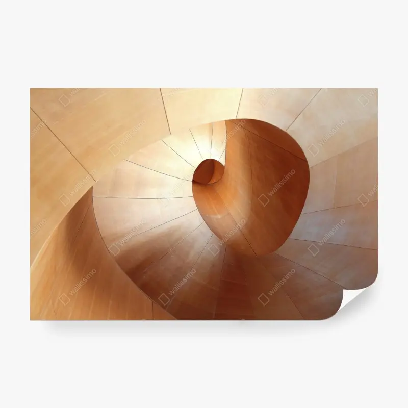 Fototapete warme holzspirale