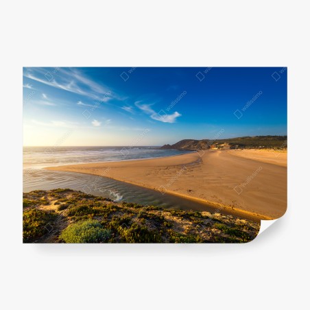 Fototapete Praia da Amoreira panoramablick – Pixers®