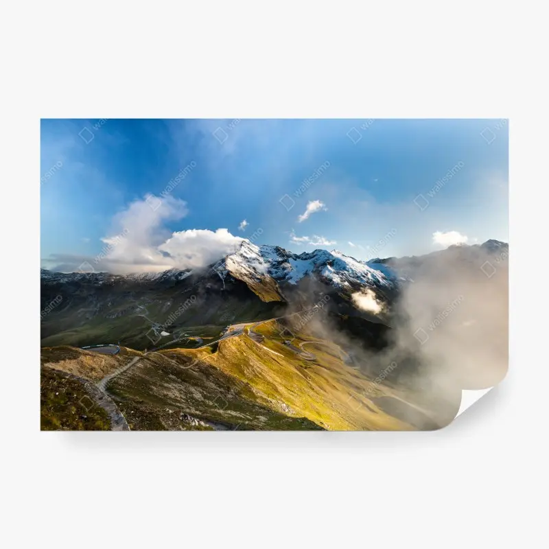 Fototapete Grossglockner panoramastraße in den Alpen