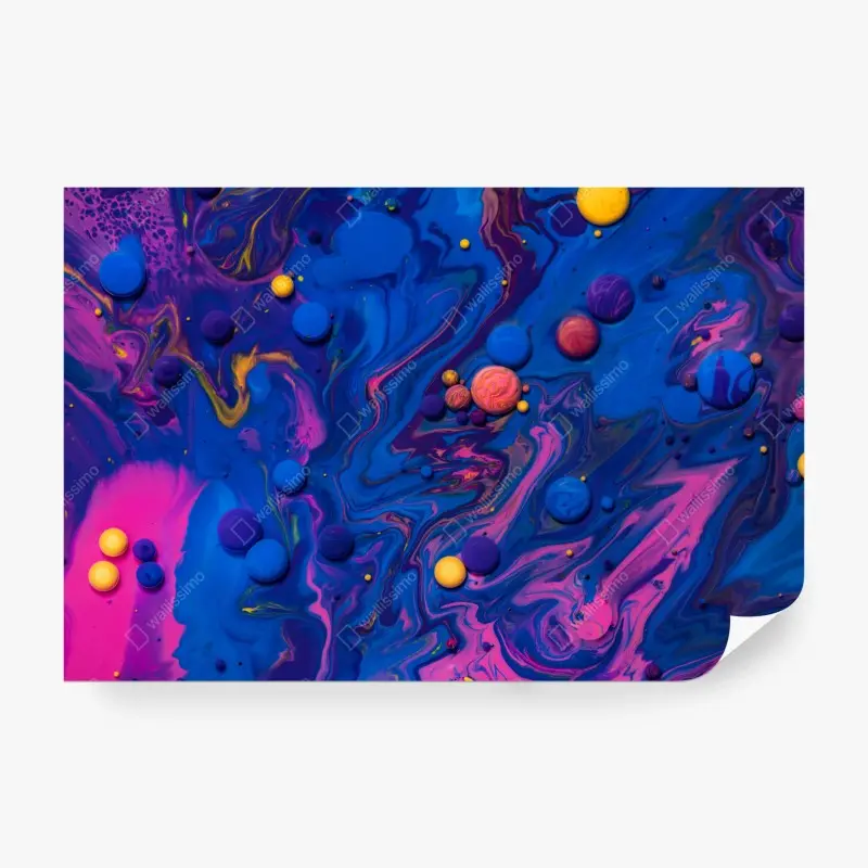 Fototapete lebendige kosmische farbwirbel