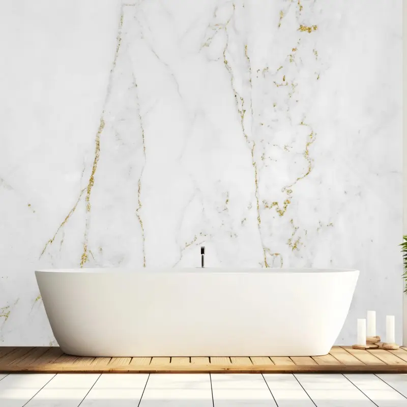 Fototapete weißer marmor mit goldenen adern