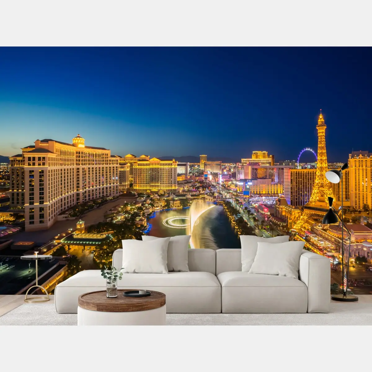 Fototapete Las Vegas skyline bei nacht – Pixers®