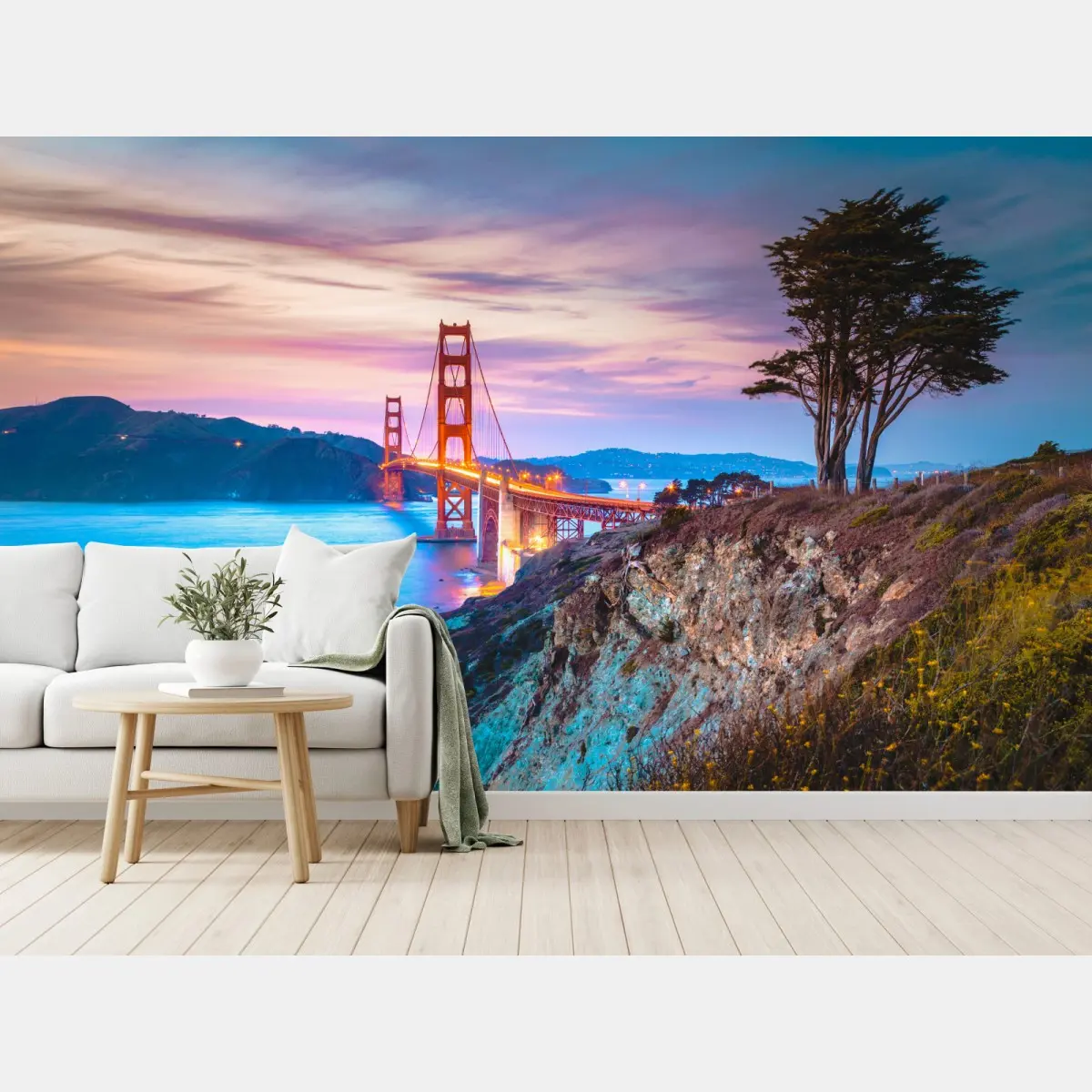 Fototapete Golden Gate Bridge bei dämmerung – Pixers®