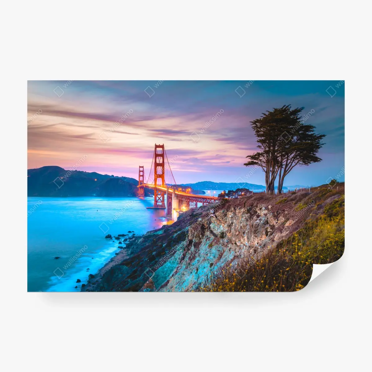 Fototapete Golden Gate Bridge bei dämmerung – Pixers®