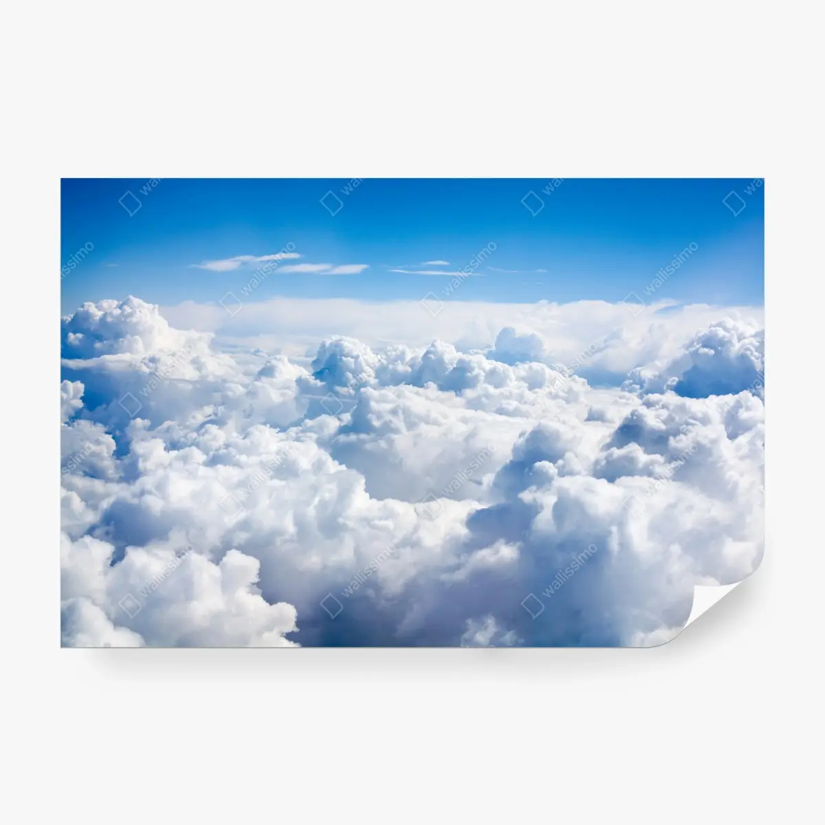 Fototapete ruhige wolkenlandschaft am blauen himmel – Pixers®
