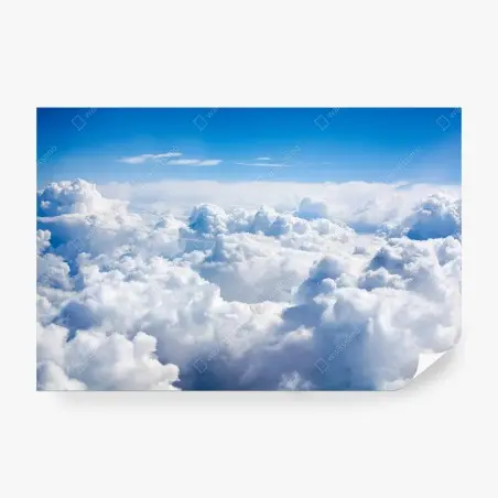 Fototapete ruhige wolkenlandschaft am blauen himmel – Pixers®
