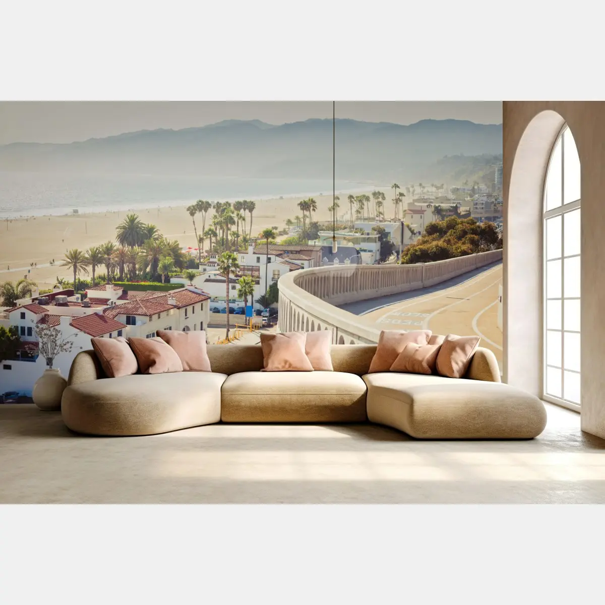 Fototapete Santa Monica küstenpanorama – Pixers®