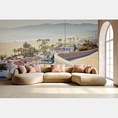 Fototapete Santa Monica küstenpanorama – Pixers®